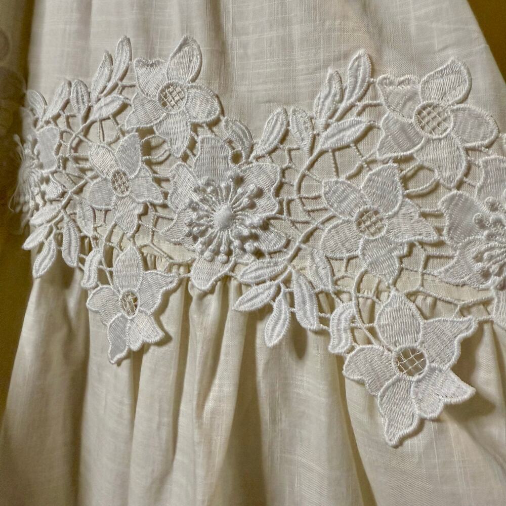 NWT Sachin & Babi Pippa Ivory Lace Tiered Maxi Dress Size 8 Ethereal Fairycore - Picture 12 of 15